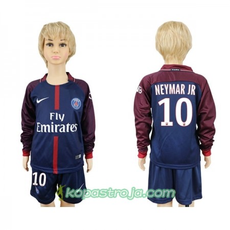 Billiga Fotbollströjor Paris SG Neymar Jr 10 Barn Hemma tröja 2017/18 Långärmad
